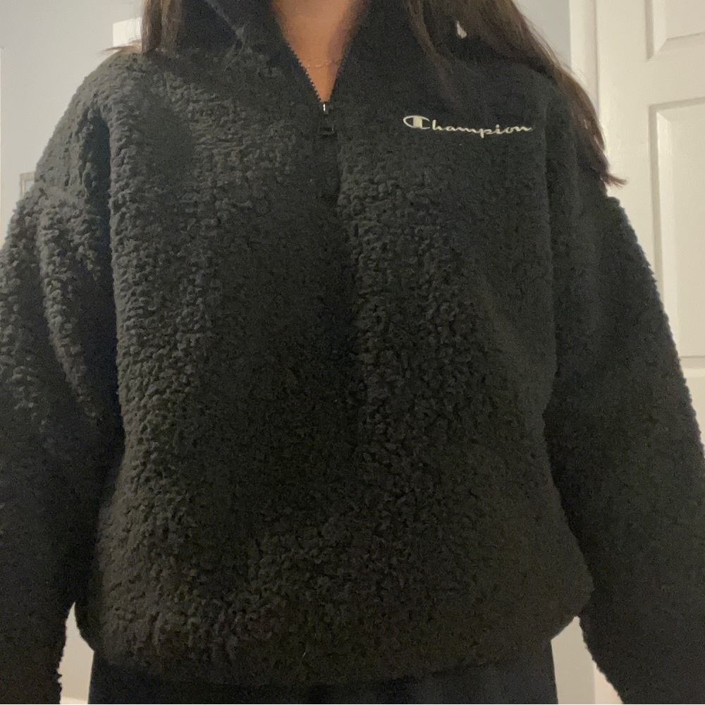 Champion fuzzy Quarterzip